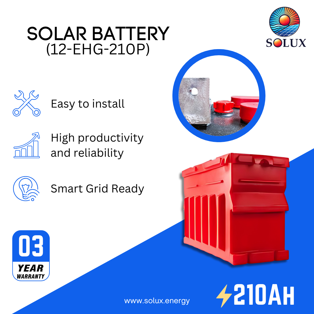 This is an image of Rolls Surrette 12-EHG-210P 12 Volt 210Ah Deep Cycle Solar Batteries